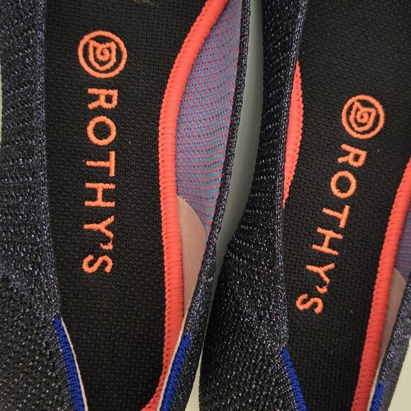 Rothy’s Flat In Retired Metallic Lattice Size 8 EUC - Picture 4 of 9